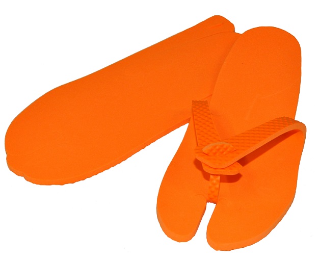 Claquette homme orange x 50